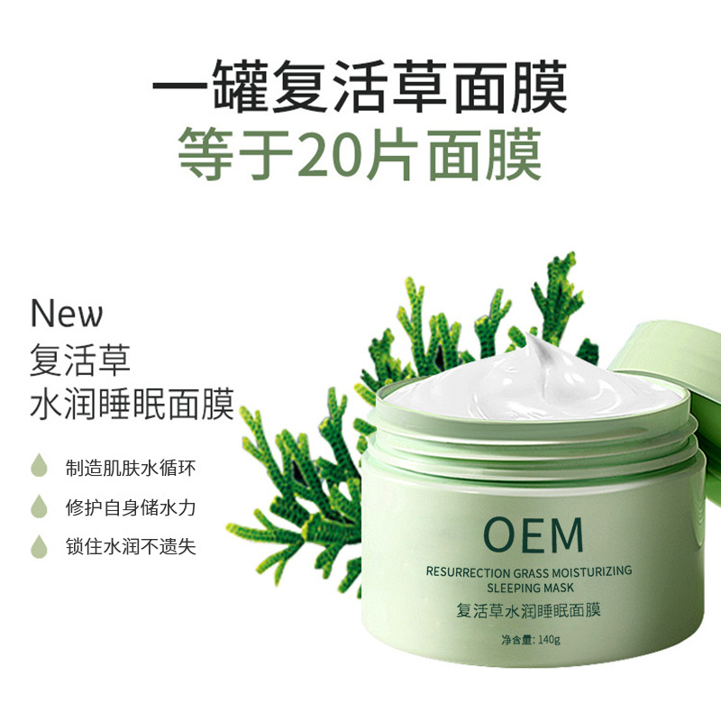 百植萃_复活草睡眠面膜OEM